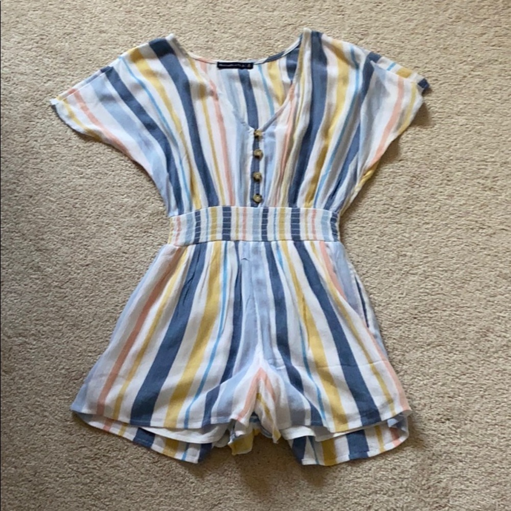 Abercrombie and Fitch Striped Romper